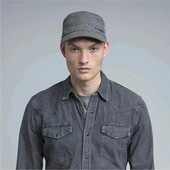 [L/XL]Kangol  Textured Flexfit Wool/ Nylon Blend Motley Tweed Army Hat - Picture 9 of 10